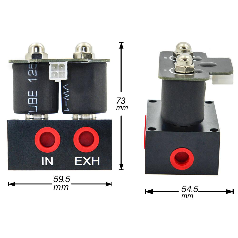 200PSI 12V Solenoid Valve Air Suspension Manifold Valve Double Solenoid Valve Set With Wireless Remote Control