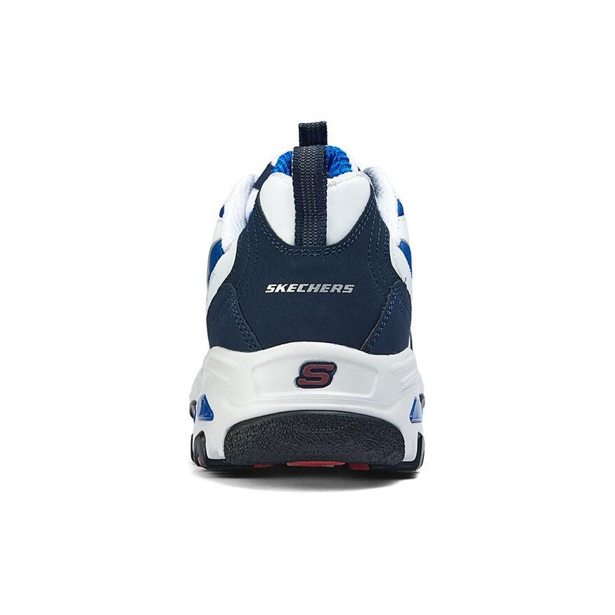 Skechers D'LITES 1.0 Мужские Синие Белые Низкие Папины Кроссовки 52675-WBLR