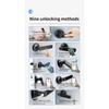 Q50 Bluetooth tuya Door Knobs Fingerprint Lock Handle Door Entrance Passage RFID CardLock With Key Password Lock IP65 waterproof