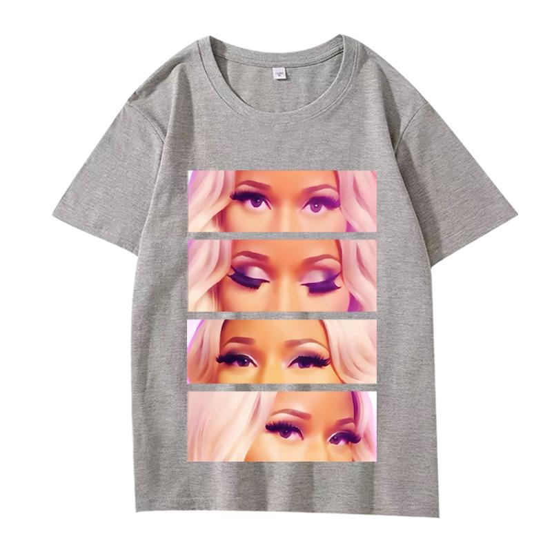Классическая графическая футболка Nicki Minaj Унисекс s Женская Оверсайз 100% Хлопок Уличная Мода Короткий Рукав Летняя Мода Принт Унисекс Топы