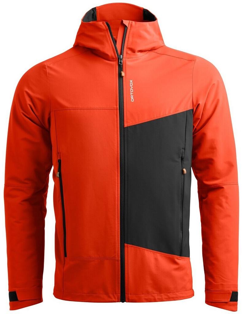 Jacket Ortovox Seceda Softshell Jacket M Hot Orange