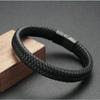 Men's Bracelets Vintage Woven PU Leather Rope Magnetic Bracelet High Quality Bangle Elegant Gifts Ornaments