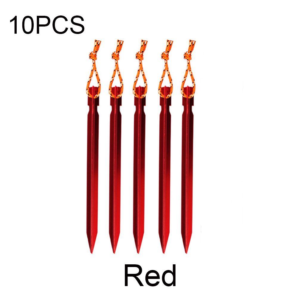 5/10pcs 18cm Ultralight Aluminium Alloy Strong Camping Hiking Tent Peg Stakes Triangular Stake Nail
