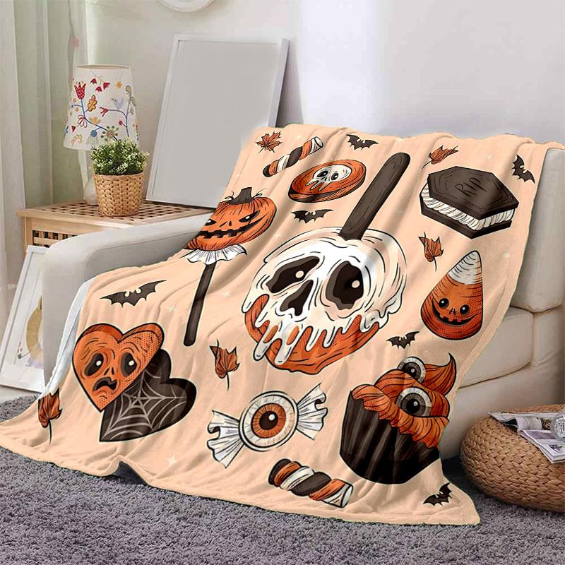 1pc Halloween Pumpkin ideas Blanket Soft Throw for Room Decor, Perfect Gift