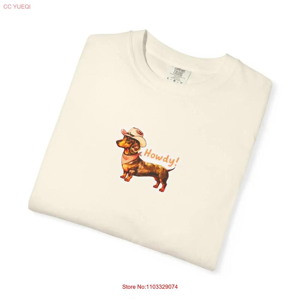 Howdy Dog GarUnisext Dyed T shirt Pet Lovers for Owners vintage Washed homme Unisex Top For Everyday Wear graphic Comfortable