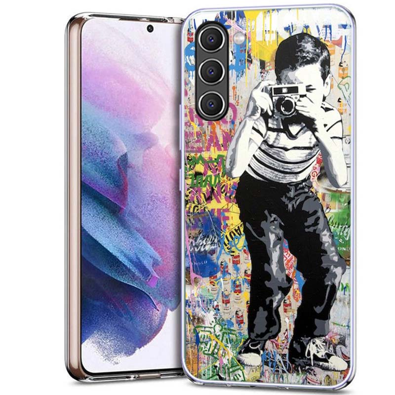Абстрактный чехол для телефона Banksy Graffiti Art для Samsung A54 A14 A24 A34 A17 A37 A57 A55 A35 A25 A15 A13 A23 A33 A53 A07 A05S A04S A0