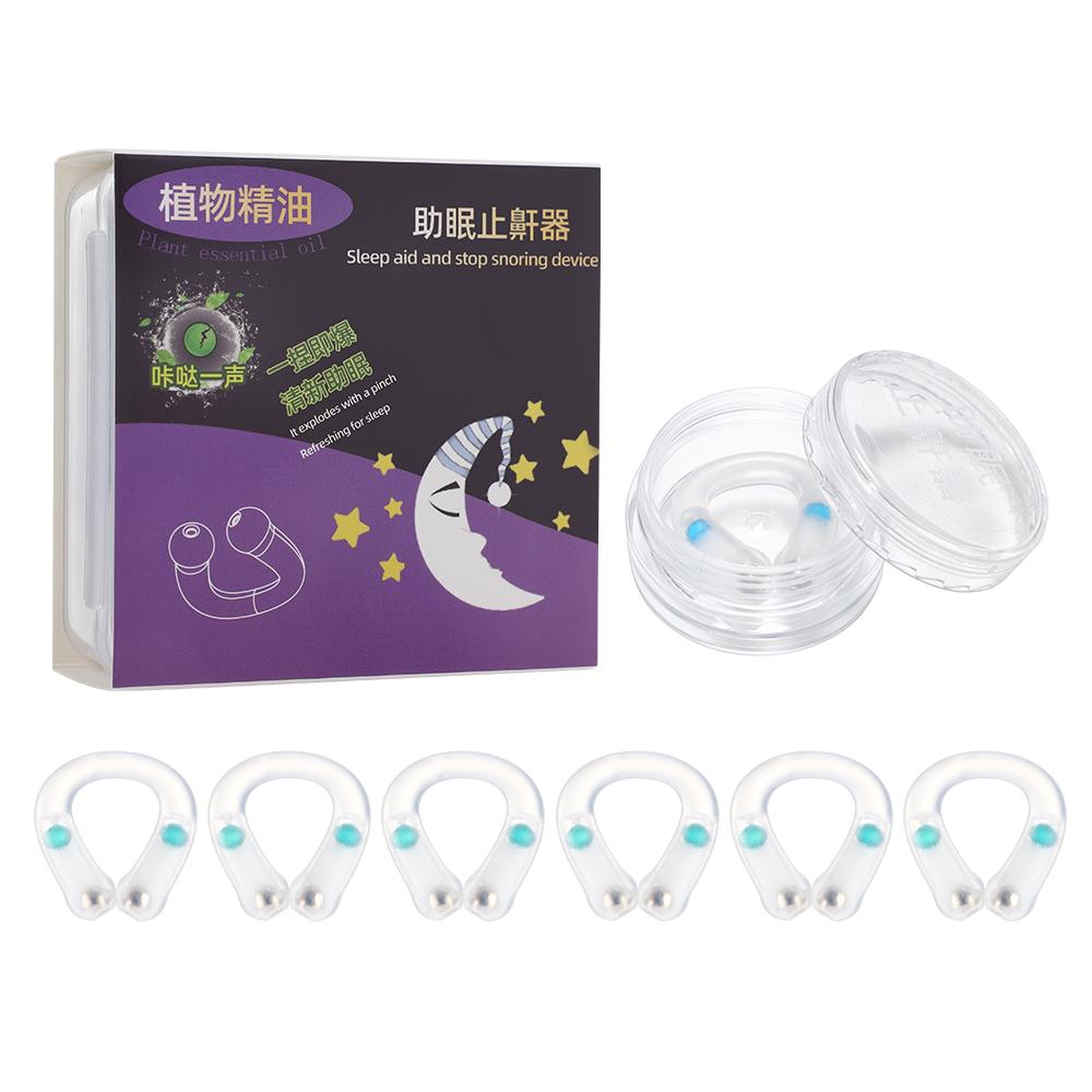 Magnetic Snore Stopper with Essence Oil Anti Snore Nasal Dilator Stop Snoring Night Easy Breathe Anti Device Improve Sleeping