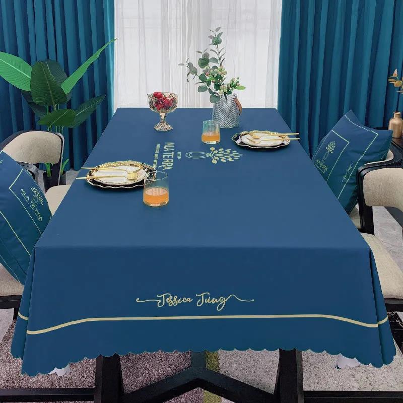 Скатерть водонепроницаемая и маслостойкая скатерть одноразовая современная прямоугольная скатерть для журнального столика ткань для украшения дома