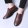 Новые высококачественные мужские туфли, роскошные мужские мокасины, новые мужские туфли без застежек, деловые туфли из натуральной кожи, универсальные мужские туфли на плоской подошве для ходьбы
