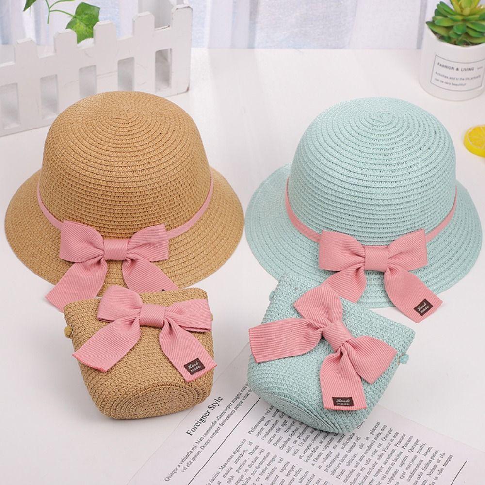 Для защиты от солнца для детей 2-6 лет, детская дорожная шляпа от солнца, шляпа рыбака, пляжные шляпы, сумка через плечо