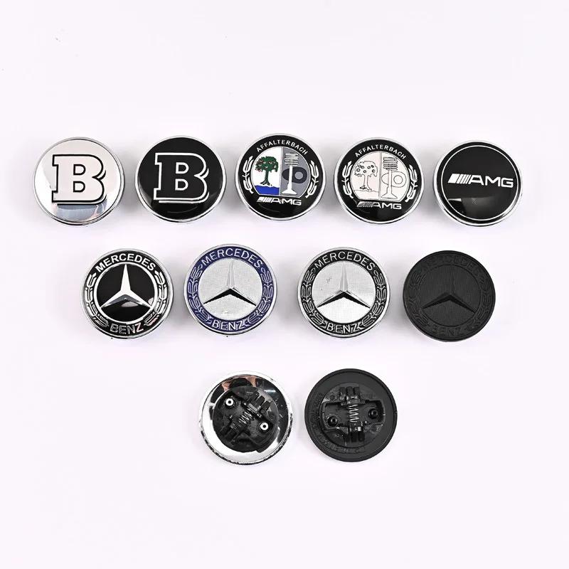 Автомобильная плоская эмблема логотипа капота для Mercedes Benz AMG W212 W213 W205 W177 W247 W176 CLS CLA CLK CLG GLS X253