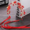 Chinese Style Bride's Hair Accessories Fabric Flower Pearl Soft Chain Hair Band Fairy Headdress Wedding Creative Gifts for Women