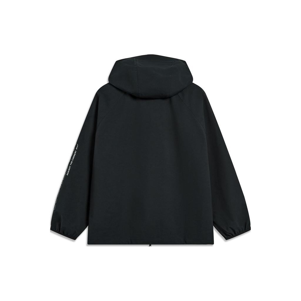 Li Ning CF многофункциональная защитная ветровка куртка мужская куртка черная AFDT821-1