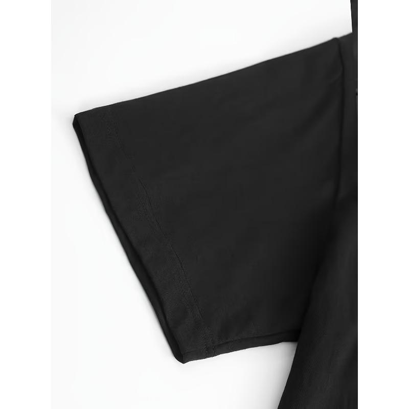 Европейские размеры Мужская новая футболка с логотипом Красного Геккона, Черный фон с Белым Текстом Жирными Буквами и Модными Элементами Дизайна