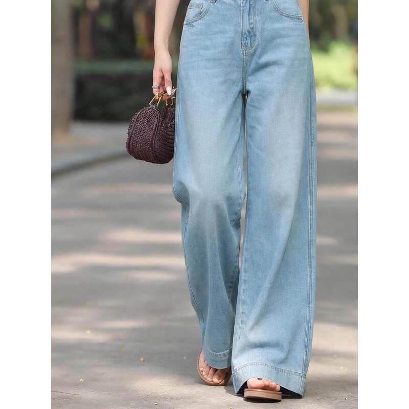 Basic House Women's Tencel Wide-Leg Jeans