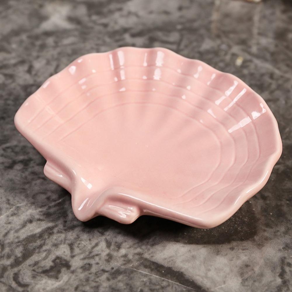 Практичная керамическая мыльница в форме ракушки, самоосушающаяся мыльница, подставка для слива, органайзер для мыла, креативная сушилка для мыла на кухне