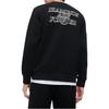 Fila Fusion Модный свитшот в студенческом стиле, простой, с буквой, круглый вырез, вязаный, цветовые блоки, мужской свитшот, черный T11M342205F-BK
