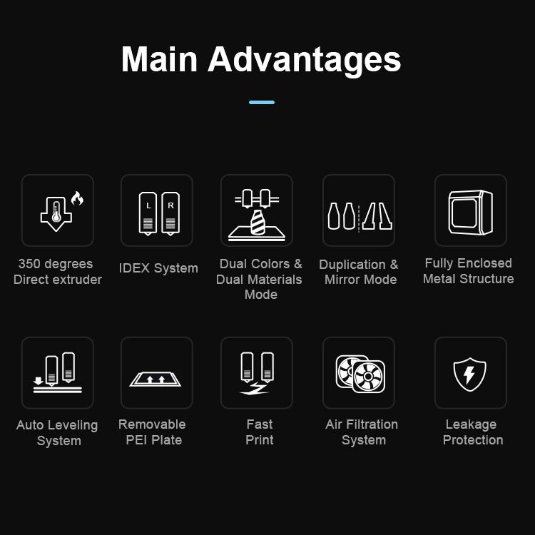 MD-400D Special Offer Smart High Speed 400*400mm 3d Tpu Silicon Ham Leg Holder 3d Printer