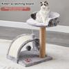 Cat Tree with Scratching Post And Bed Perch Cat Climbing Tower with Hanging Furry Ball Sisal Cat Scratcher Post for Indoor Cats