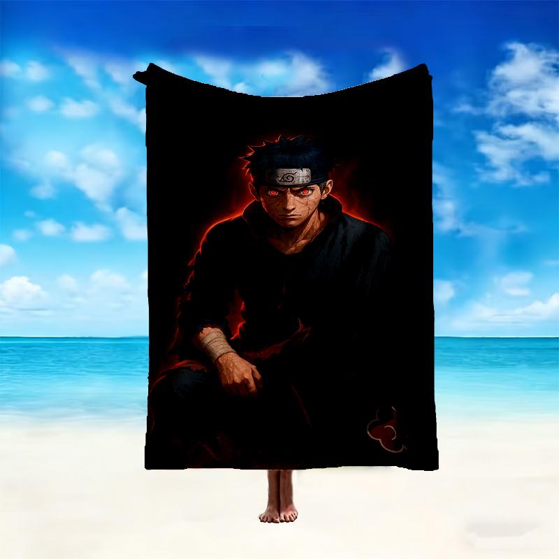 1pc Comfortable Home Print Throw Blanket, naruto Blanket For Bed and Sofa Use, Special Present For Family