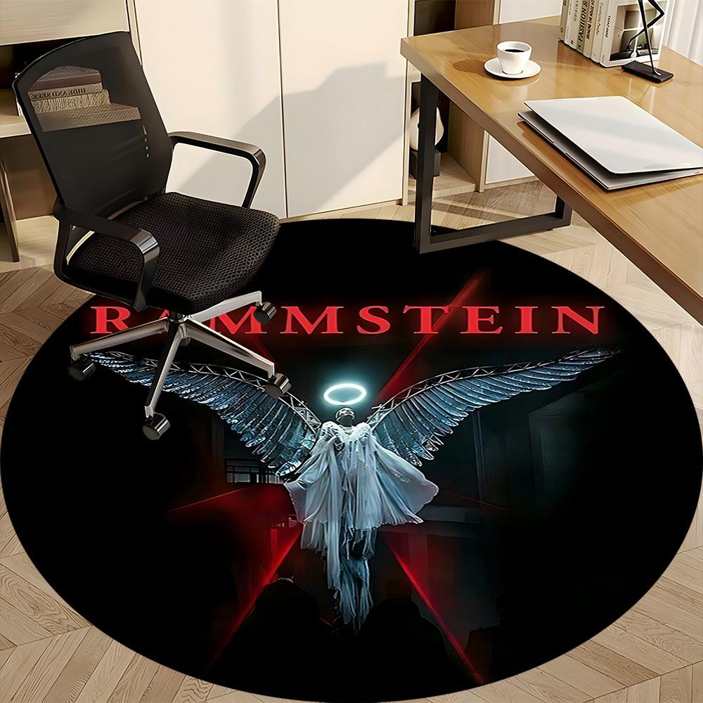 1 шт. Круглый коврик Rammstein Angel Wings для офиса, Нескользящий, Мягкий и прочный офисный коврик для декора интерьера, Идеально подходит для офиса,yy250915006