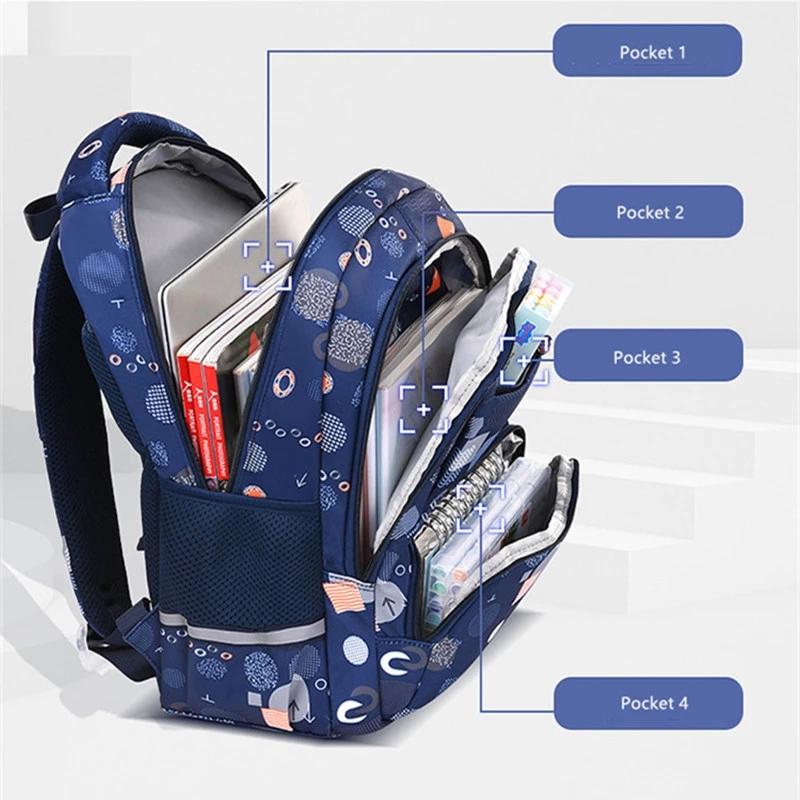 6-12 лет детский рюкзак милый легкий детский рюкзак для начальной и средней школы для девочек детский школьный рюкзак водонепроницаемый