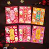 6 Pcs Cute 2025 Red Envelope Bag Cartooon New Year Red Packet Lucky Red Pocket  Weeding
