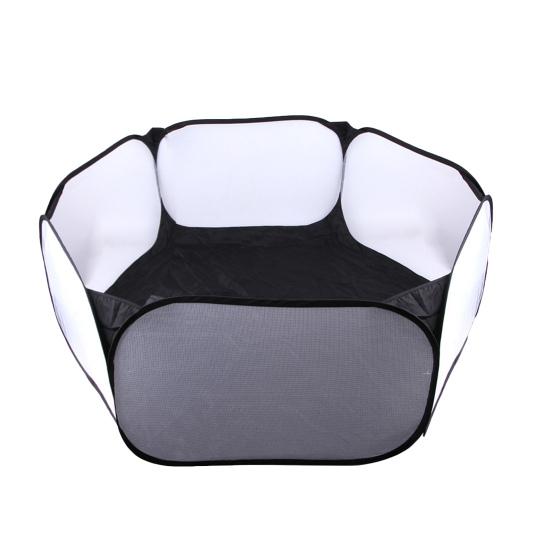 Small Pet Playpen Breathable Mesh Prevent Escape Collapsible Hexagonal Playpen Rabbits Guinea Pig Rabbit