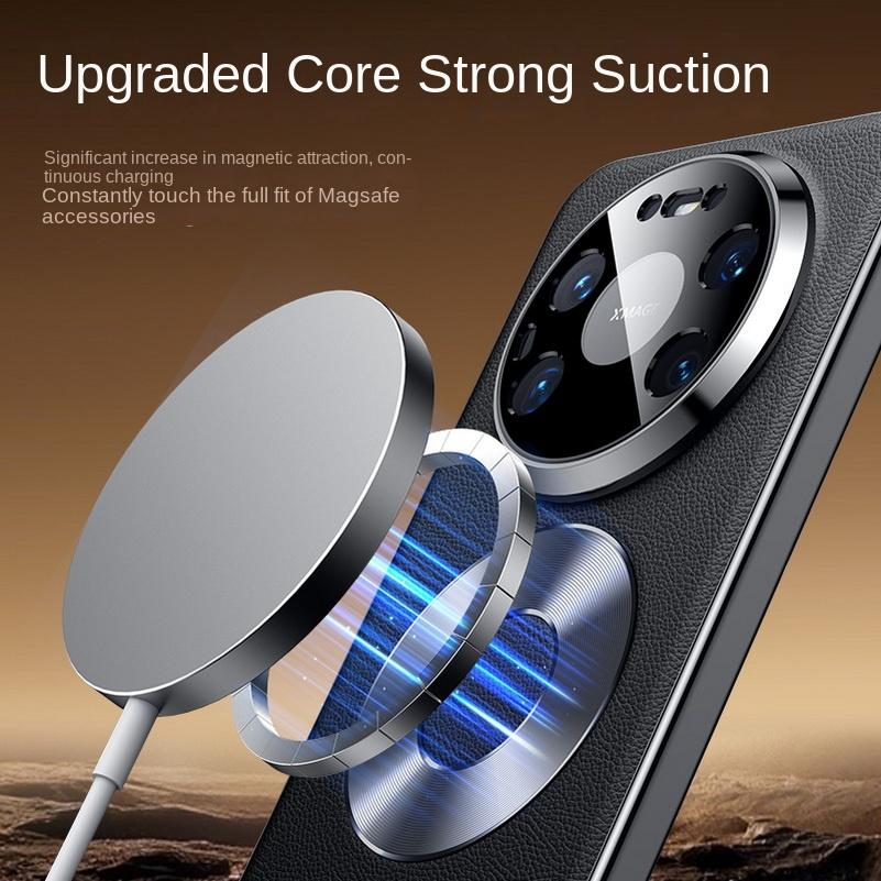Роскошный чехол из веганской кожи для Huawei Mate 80 Pro Max 80 Pro 70 Pro + Mate 60 pro Двойное кольцо Магнитная защита объектива