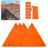 Комплект сигнальных знаков безопасности высокой видимости оранжевого цвета. Портативные крепления для быстрой установки для оборудования и полевых работ.