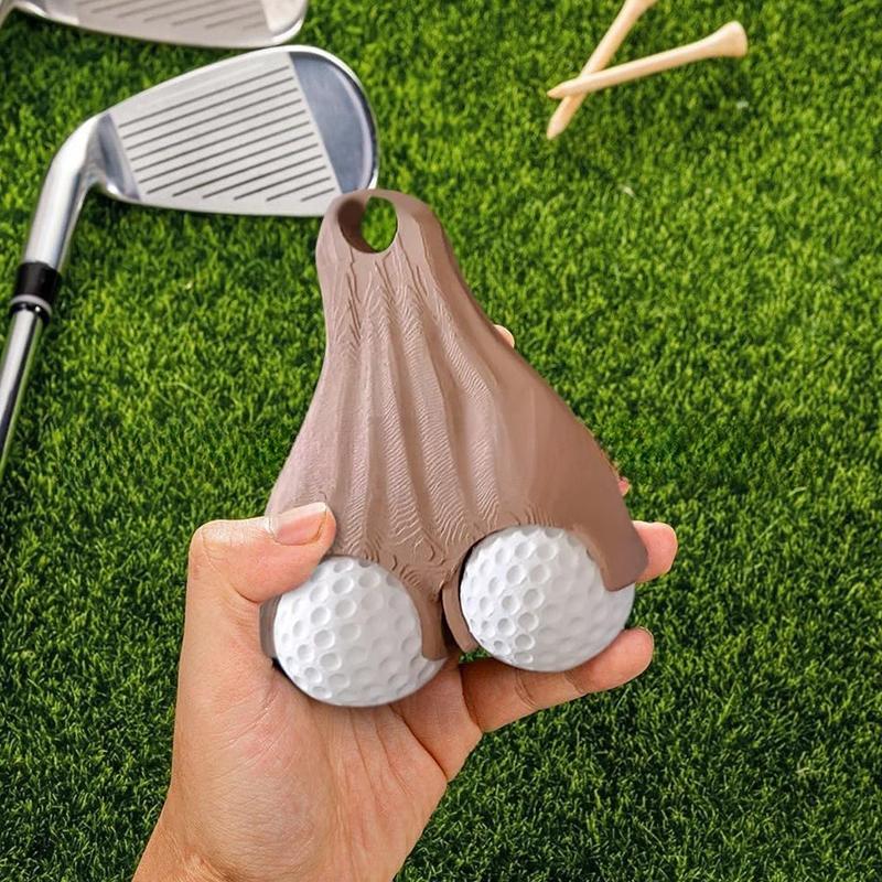 Golf Ball Testicle Sac Holder The Ultimate Gag Golfer Gift Portable Golf Holder For Golf Lovers With Carabiner Golf Themed Party
