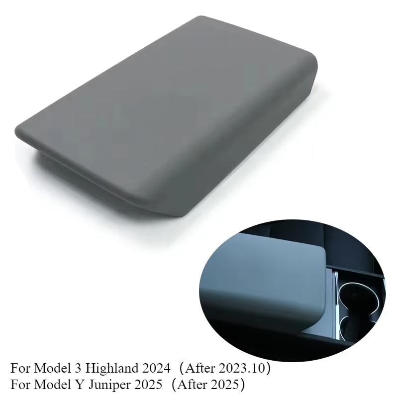 Накладка на подлокотник для Tesla Model 3 Y, подлокотник, бокс, центральная консоль, защитная TPE, защелкивающаяся установка, аксессуары для интерьера Modely