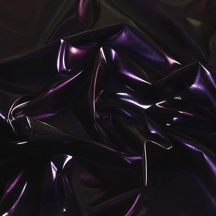 100x150 см искусственная кожа хамелеон водонепроницаемый пуховик ткань глянцевая симфония градиент для кожаной куртки ткани материалы