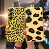 Leopard Yellow Soft Silicone Case For Xiaomi Redmi Note 13 Pro 13C Poco M6 Samsung A35 A55 A34 Huawei Honor Realme Camera Protective Shockproof Cover
