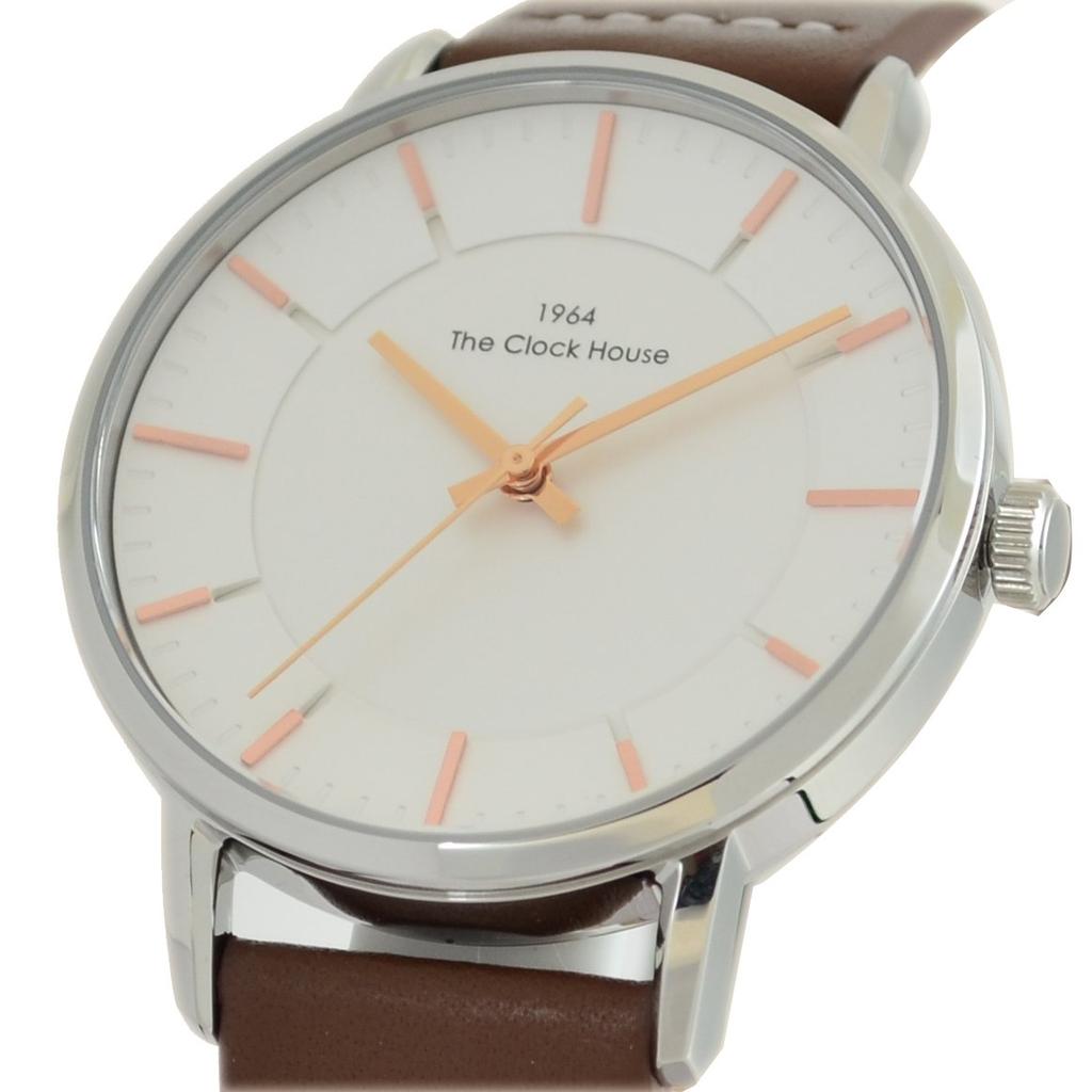 Часы повседневные простые аналоговые водонепроницаемые часы стильные белые [The House] MCA5002-WH1B мужские