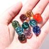10pcs/pack Non-porous Fish Tank Glass Ball Glow in The Drak Transparent Crystal Beads  Parent-child
