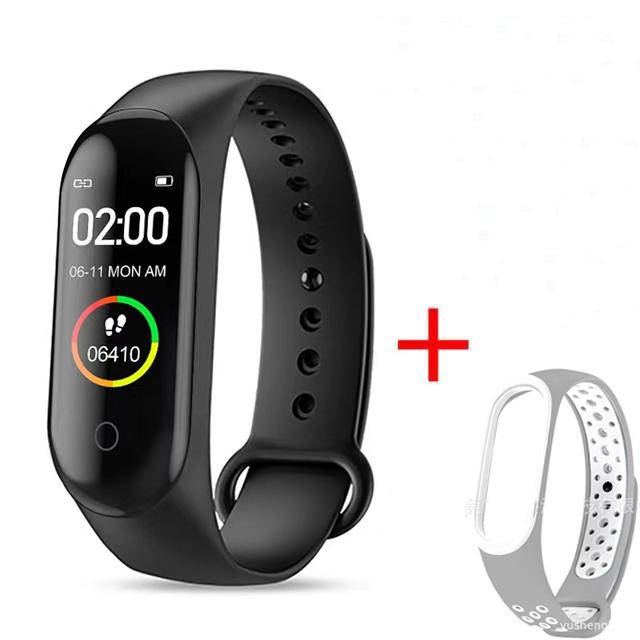 Водонепроницаемый M4 Смарт-часы Браслет Монитор артериального давления и сердечного ритма Смарт-браслет Фитнес-трекер Браслет для Android IOS