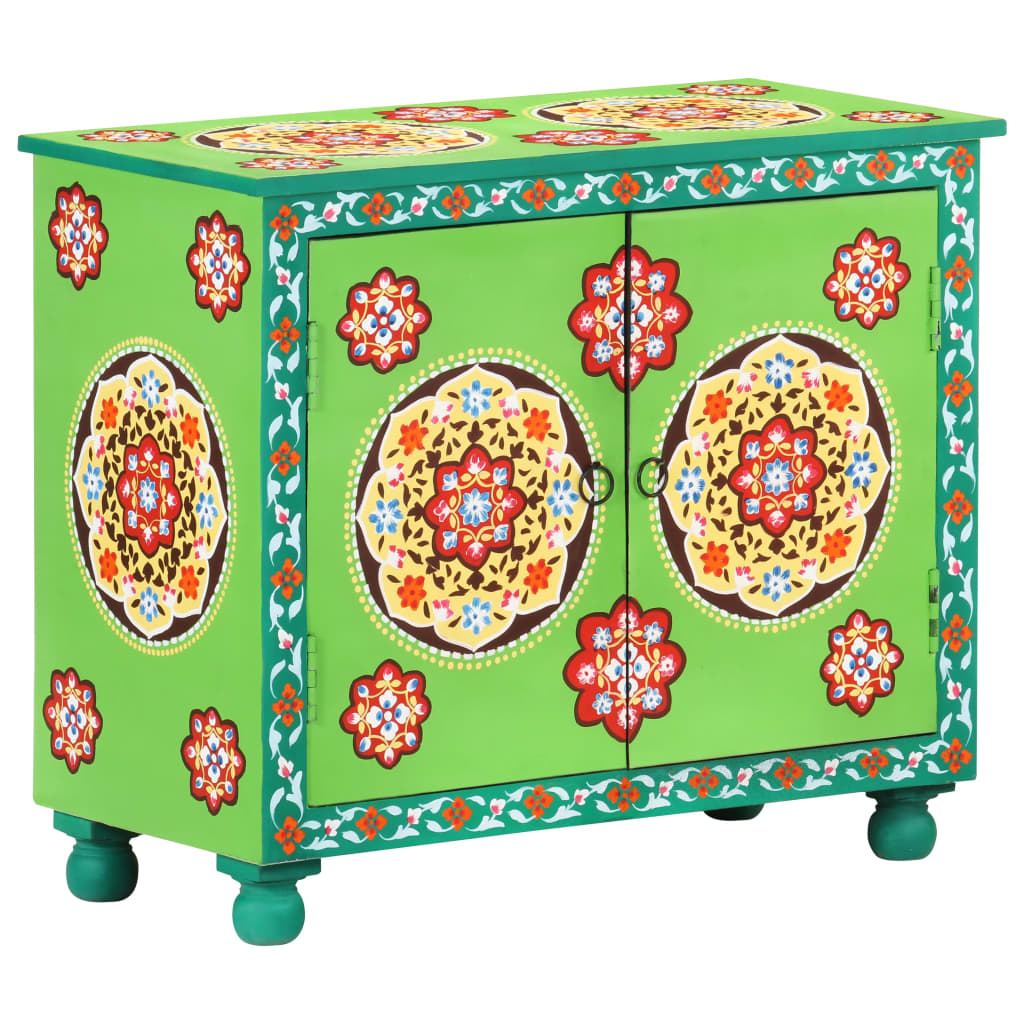 Sideboard Hand painted Multicolored 70 x 35 x 60 cm Solid Mango Wood
