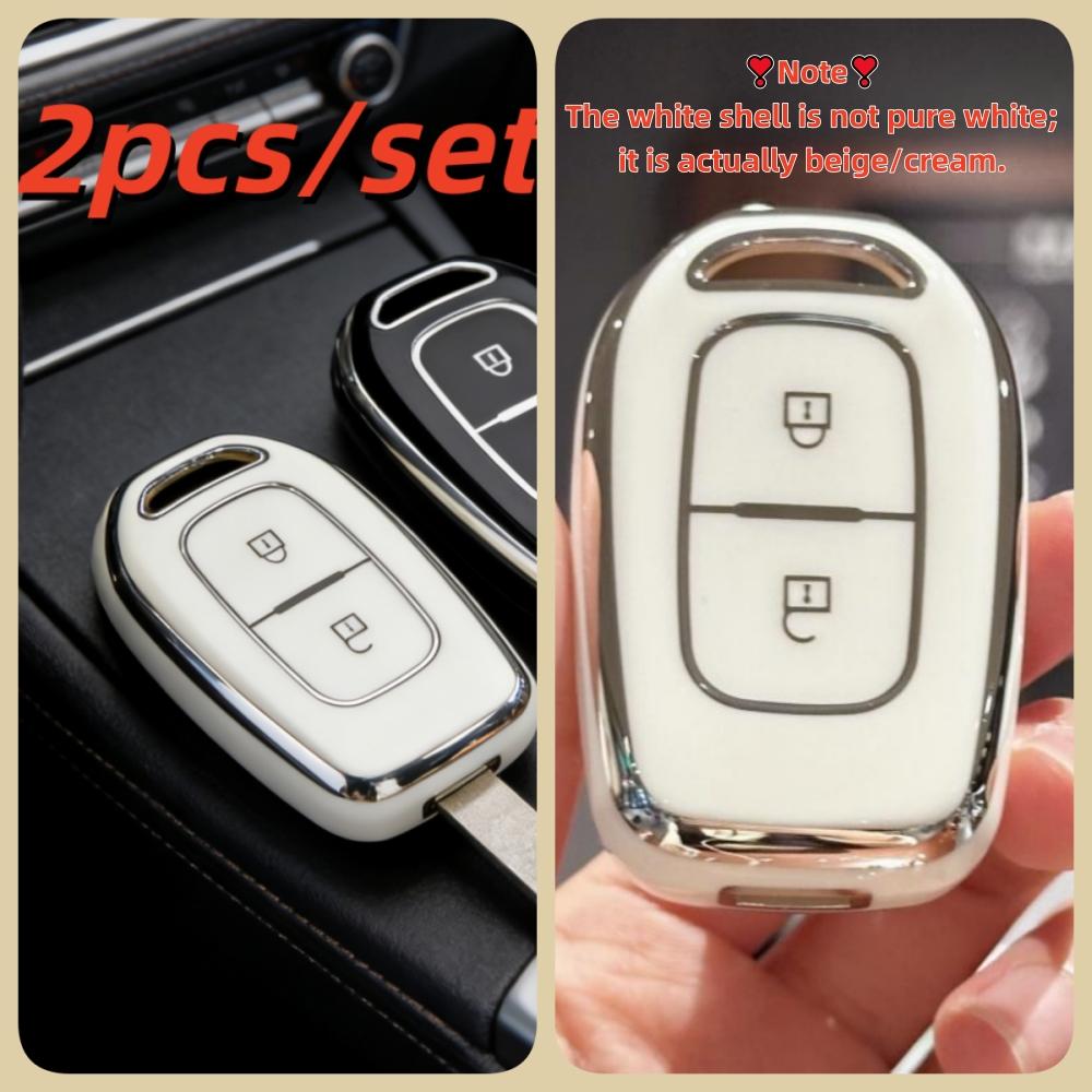 2 шт. Чехлы для корпуса автомобильного ключа для Renault Duster Dokker Logan Stepway Clio 5 Twingo Для Dacia Sandero Stepway