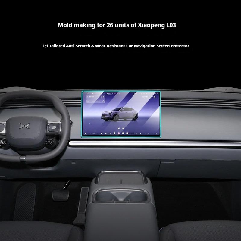 For Xpeng MONA L03 2026 Tempered Glass Screen Protector High‑Clear Anti‑Scratch Center Display Film Car Interior Accessories