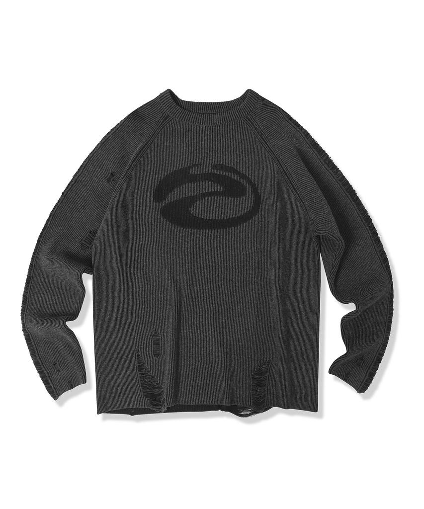 ZENDUST Marc Damage Raglan Knit - 2Col
