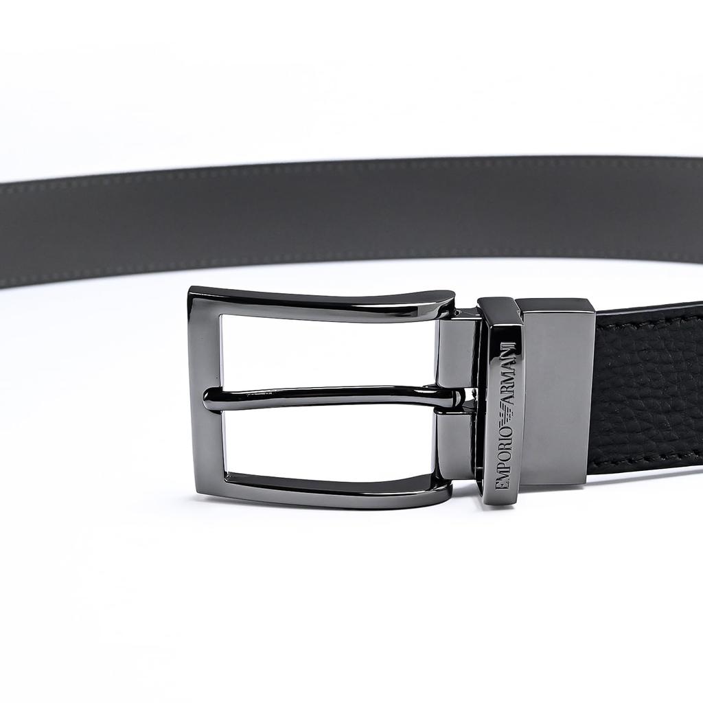 Emporio Armani Stringa System Y4S195 YLO8J 80741 88001 [Emporio Armani] Ремень, ширина 3,5 см, Мужской, Черный, совместимый, Двусторонний,