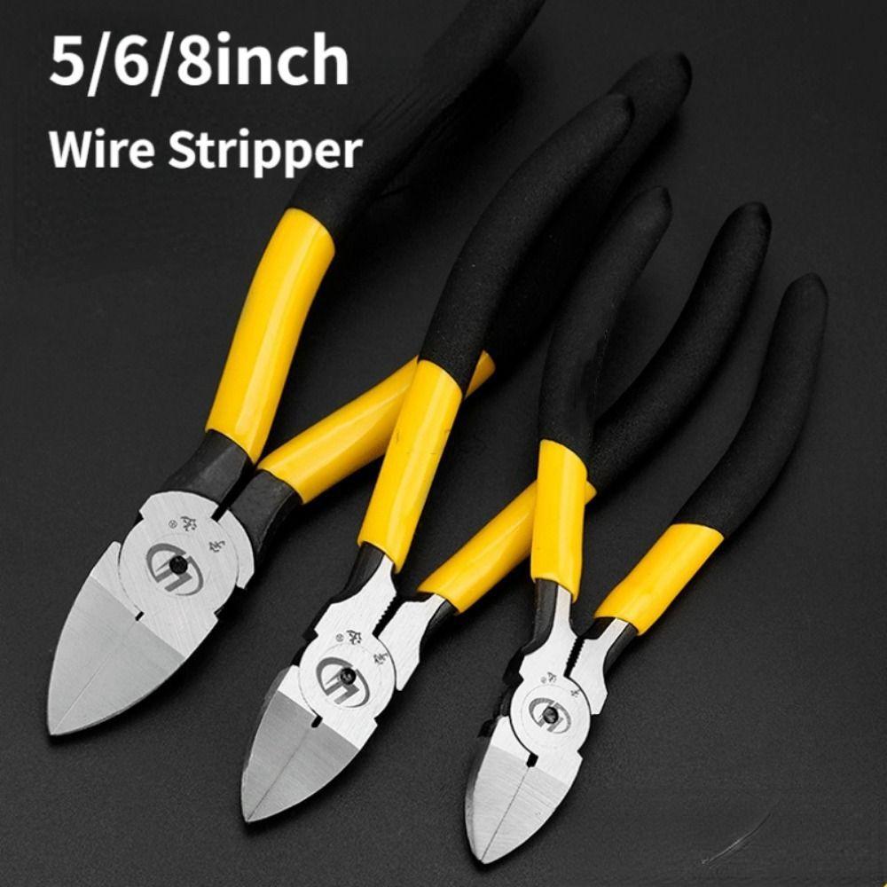 Fast Cutting Diagonal Pliers Spring Loaded Water Mouth Cutting Pliers For Peeling, Stripping