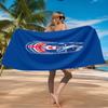 Crystal Palace Crest Design Beach Towel Microfiber Beach Towel, Lightweight and Quick-Dry, for Summer Travel, Swimming Pool Fan Birthday Gift