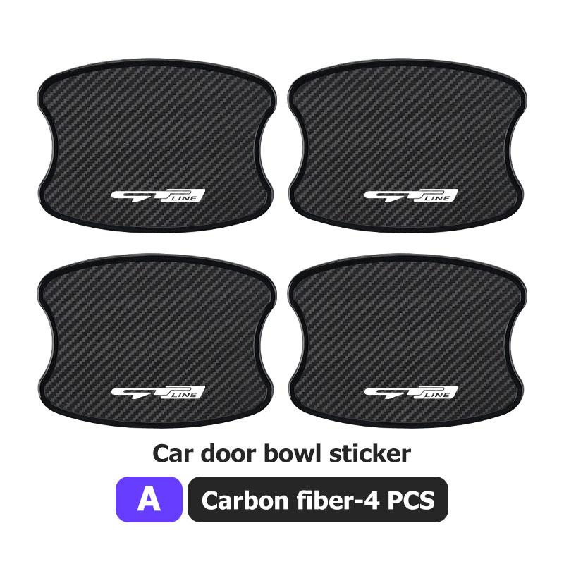 ABCDFZ 1 Car Door Handle Bowl Protective Sticker Doors Handle Anti-collision Strip For KIA Rio K5 K2 Sportage Ceed Sorento Picanto