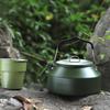 Портативный походный чайник для воды с ручкой емкостью 1,35/1,6 л, пищевой глиноземный горшок для приготовления кипящей воды, чая с молоком, уличный кофейник для