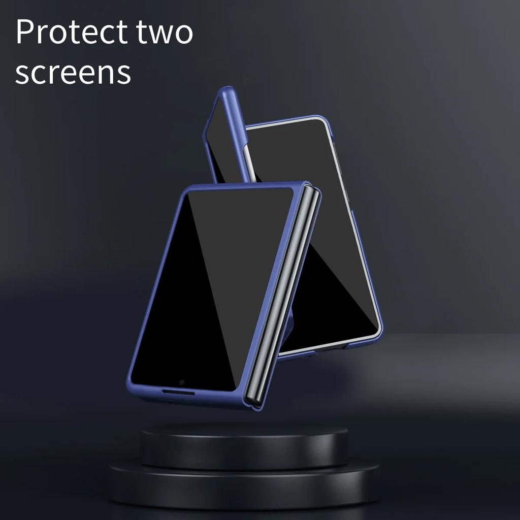 Ультратонкий чехол-накладка с ощущением кожи, магнитный, для Samsung Galaxy Z Fold 8, для беспроводной зарядки Magsafe, защитная крышка Funda