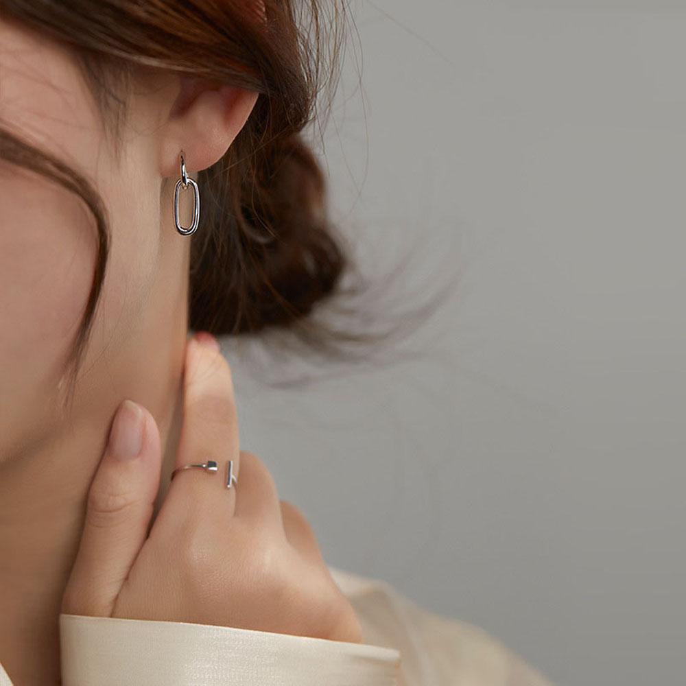 Индивидуальность Элегантный Круглый Минималистский Висячие Серьги Серьги-гвоздики Модные Украшения Женщин Подарок