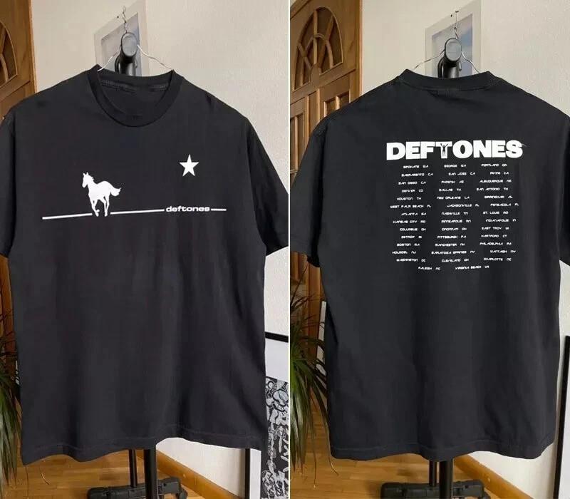 НОВАЯ футболка Comfort Colors Deftones White Pony Tour Репринт Классический стиль S-5XL Унисекс