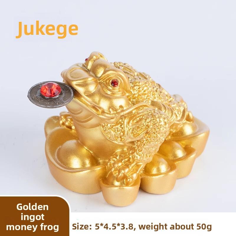 Lucky Golden Toad Ornament Three-legged Toad Home Decoration Gifts